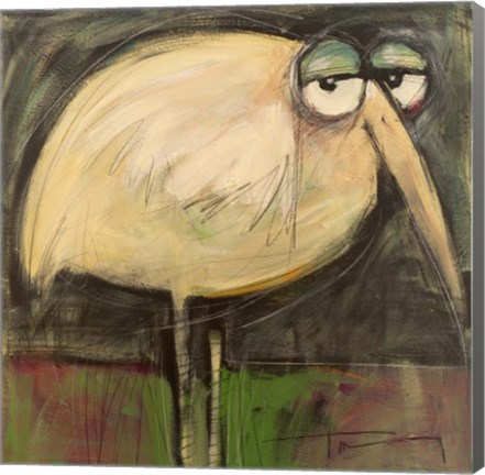 Framed Rotund Bird Print