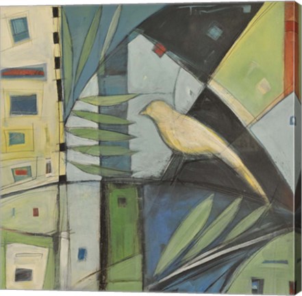 Framed Yellow Bird 2 Print