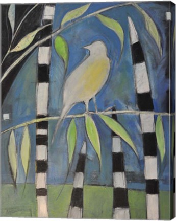 Framed Yellow Bird Up High Print