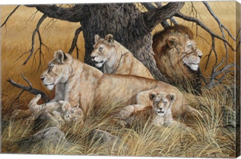 Framed African Family Print
