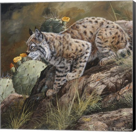 Framed Wild Cat Print