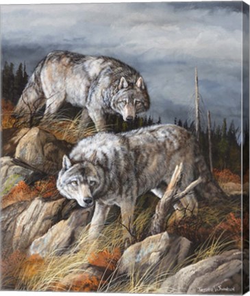 Framed Hunting Brothers Print