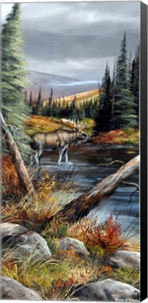 Framed River Crossing Print