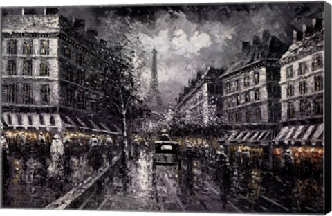 Framed Eiffel View II Print