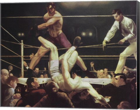 Framed Dempsey And Firpo, 1924 Print