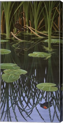 Framed Reflections Of Courtship Print