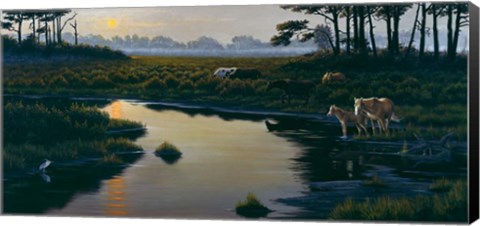 Framed Assateague Sunset Print