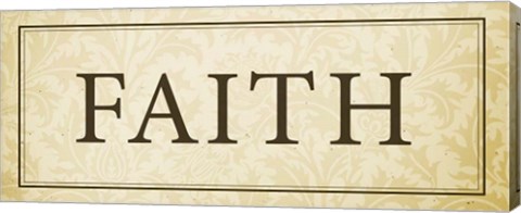 Framed Faith Plaque Print