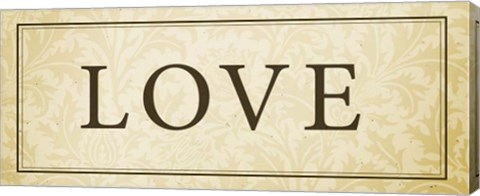 Framed Love Plaque Print