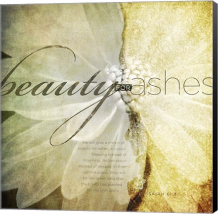 Framed Beauty For Ashes Print