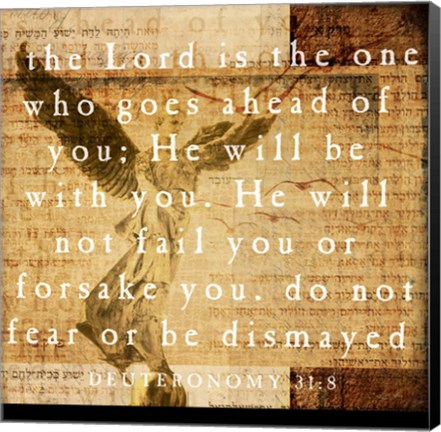 Framed Deuteronomy 3v18 Print