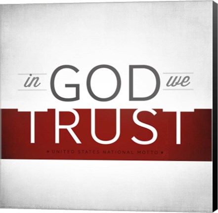 Framed In God We Trust I Print