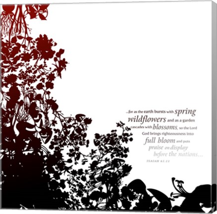 Framed Isaiah 61v11 Print