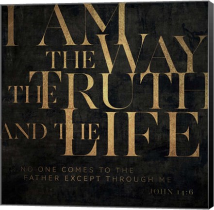 Framed John 14v6 II Print