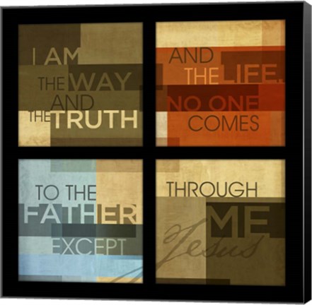 Framed John 14v6 Print