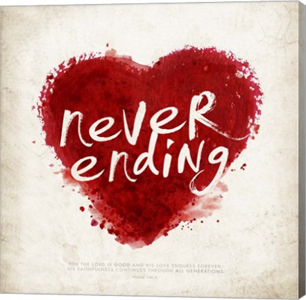 Framed Never Ending Love Print