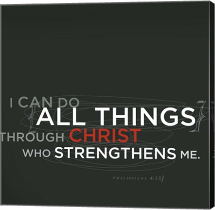Framed Philippians 4v13 Print