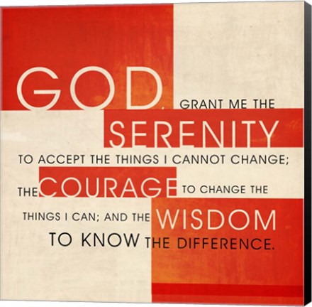 Framed Serenity Prayer Print
