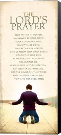 Framed Lords Prayer Print