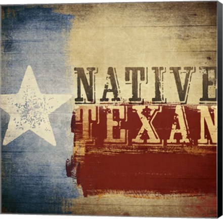 Framed Native Texan Print