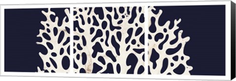 Framed Contemporary Coastal Triptych 1 Print