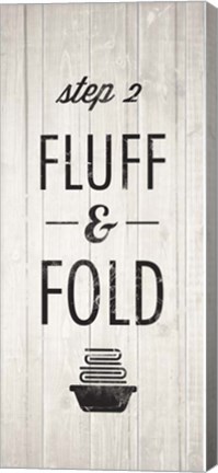 Framed Laundry Steps Triptych - Middle Print