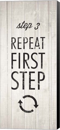 Framed Laundry Steps Triptych - Right Print