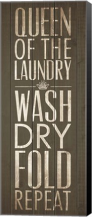 Framed Queen Of The Laundry II Print