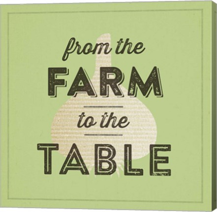 Framed Farm To Table II Print