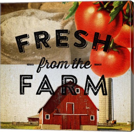 Framed Fresh From The Farm Print