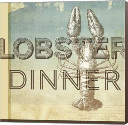 Framed Lobster Dinner Print
