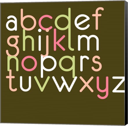 Framed Contemporary Baby Letters II Print