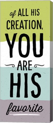 Framed His Favorite II Print