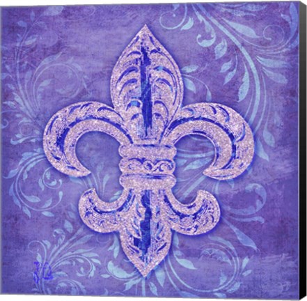 Framed Damask Fleur Print