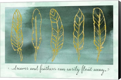 Framed Gathering Feathers Two Print