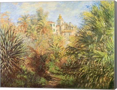 Framed Gardens At Bordighera Print