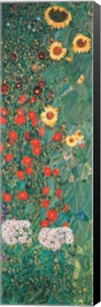 Framed Garden Of Sunflowers Print