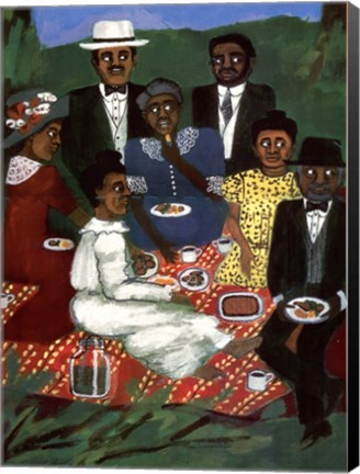 Framed Church Picnic Detail 1 Print