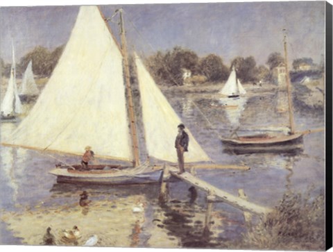 Framed Seine At Argenteuil Print