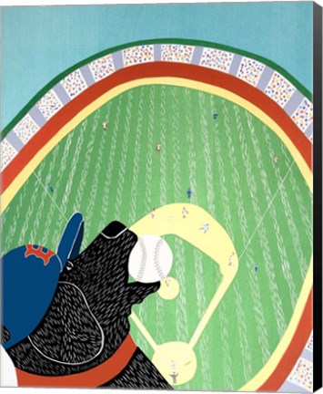 Framed Baseball Champs Black Print