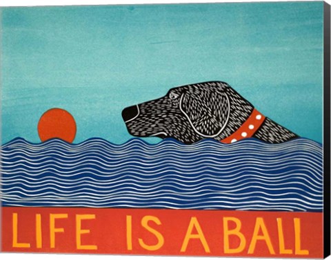 Framed Life is a Ball Black Print