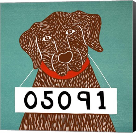 Framed Bad Dog 05091 Choc Print