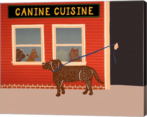 Framed Canine Cusine Choc Print