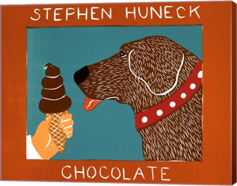 Framed Chocolate Chocolate Dog Print