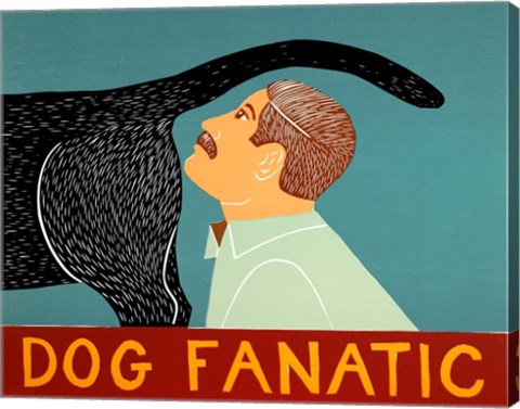 Framed Dog Fanatic Black Print