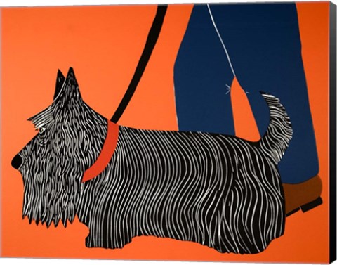 Framed Dogs Can Heel Print