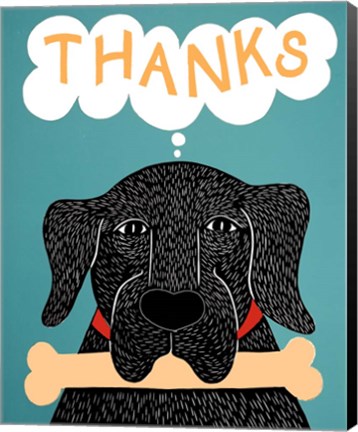 Framed Dogs Live Hand to Mouth Black Print
