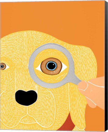 Framed Eye Exam Yellow Print