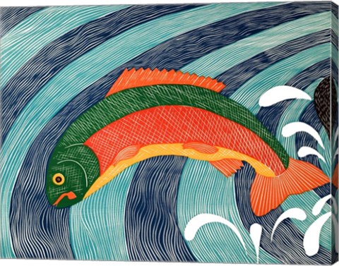 Framed Fish are Jumping 2 Print