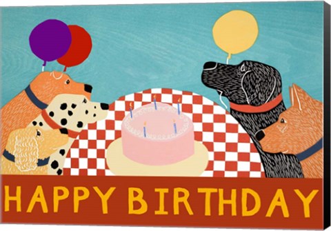 Framed Happy Birthday Large Print